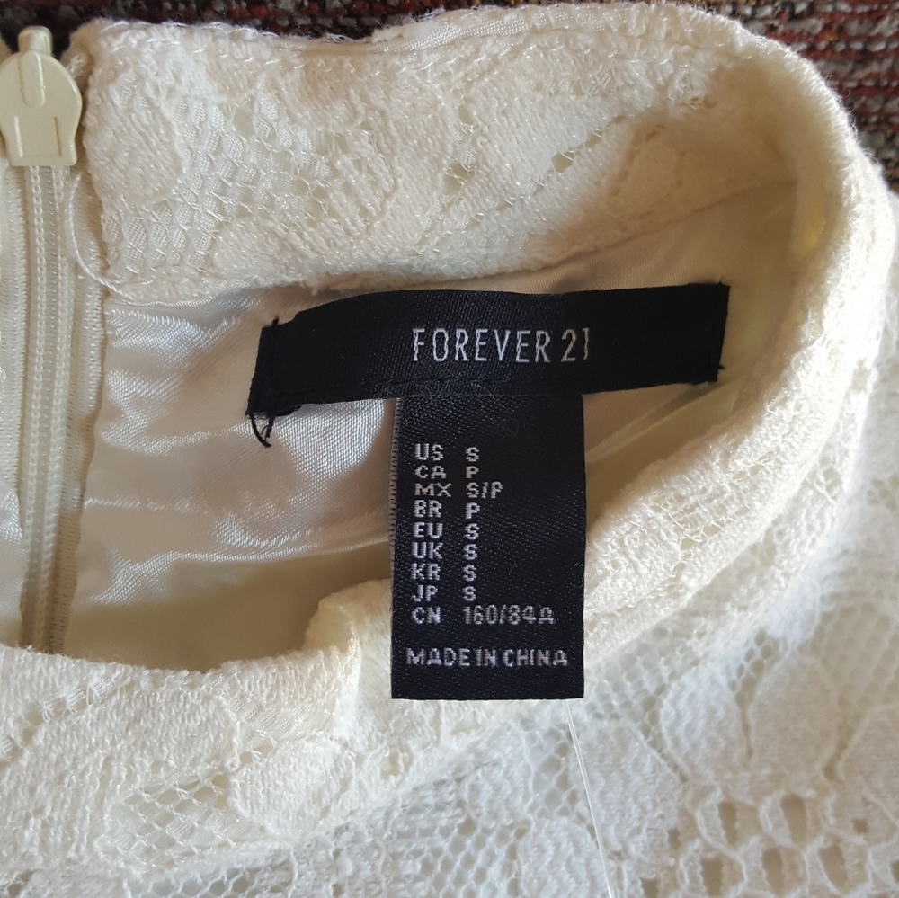 FOREVER 21 Cream Short dress - Picture 8 of 8